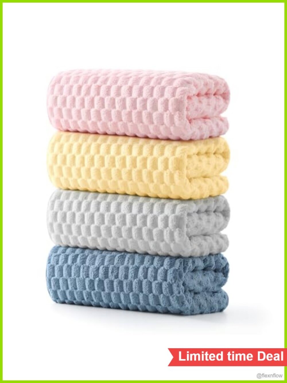 4 Pack Microfiber Bath Towels Quick Dry Super Soft 27x55